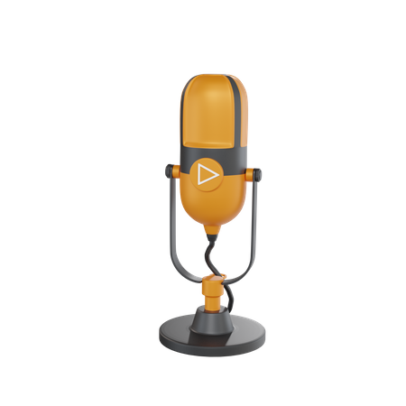 Microphone  3D Icon