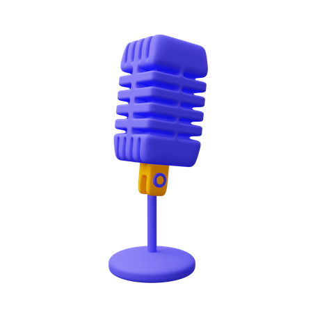 Microphone  3D Icon