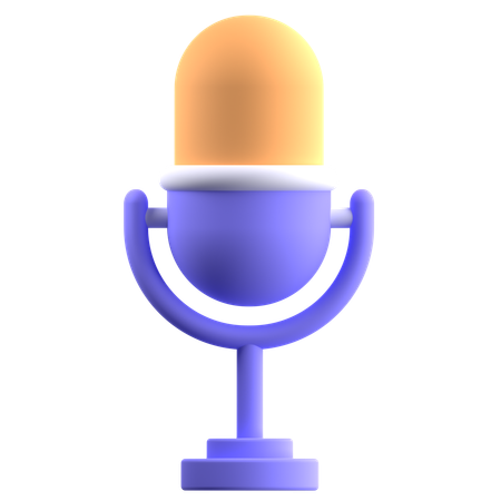 Microphone  3D Icon