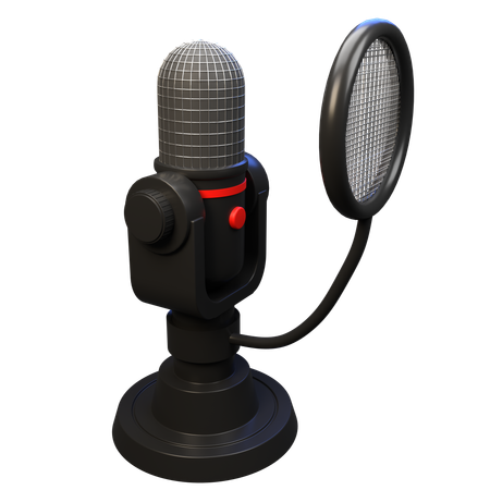 Microphone  3D Icon