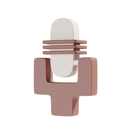Microphone  3D Icon