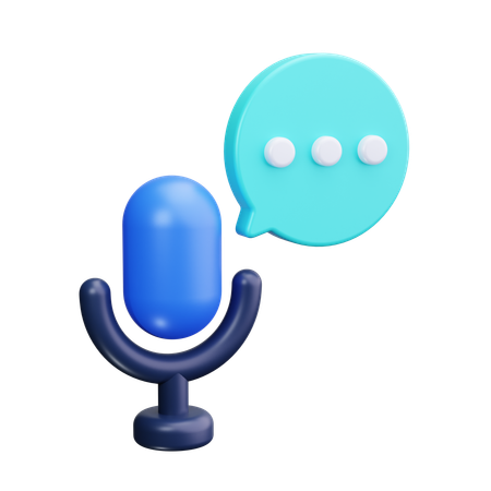 Microphone  3D Icon