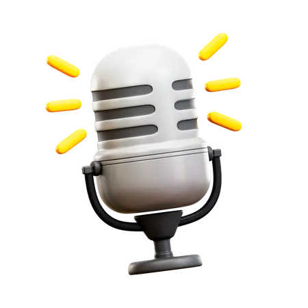 Microphone  3D Illustration