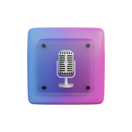 Microphone  3D Illustration