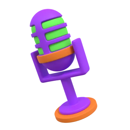 Microphone  3D Illustration