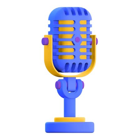 Microphone  3D Illustration