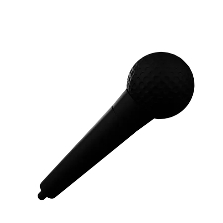 3 D Illustration Of Simple Object Musical Instrument Microphone 3D Illustration