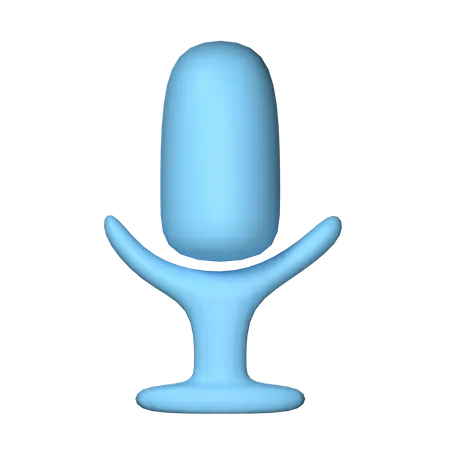 Microphone Icon For Essential Icon 3D Illustration