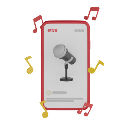 Microphone 3D Icon