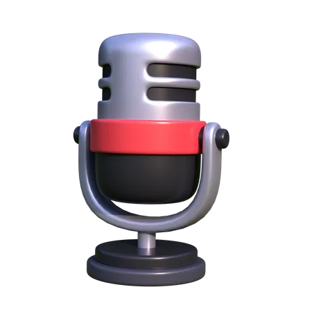Microphone 3 D Icon Illustration Perfect For Cinema Theme UI Design 3D Icon