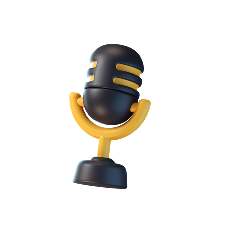 Microphone  3D Icon