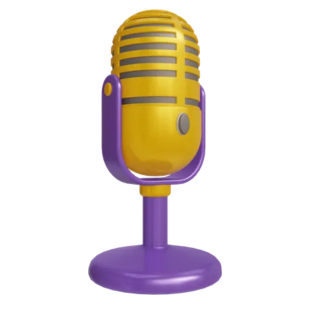 Microphone 3 D Icon Communication And Technology HD Quality 3 000 Px 3D Icon