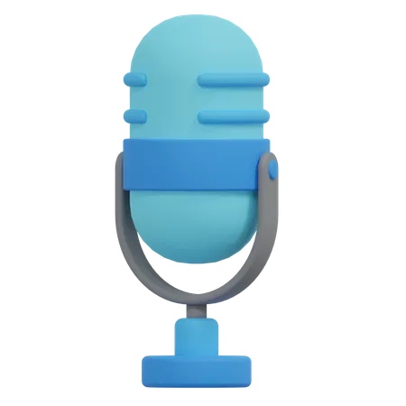 Microphone Illustration 3D Icon