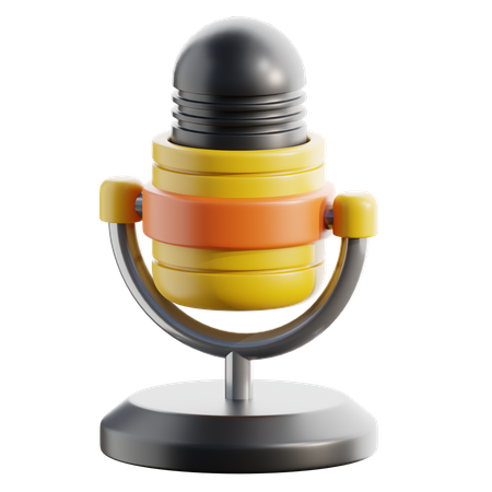 Microphone  3D Icon