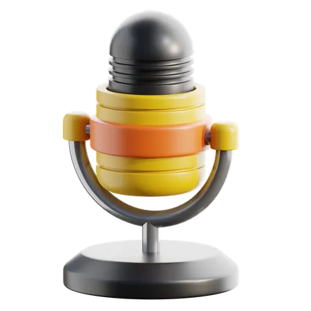 Microphone  3D Icon