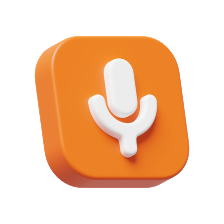 Microphone  3D Icon