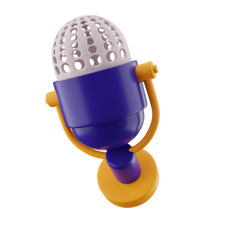 Microphone à condensateur  3D Icon