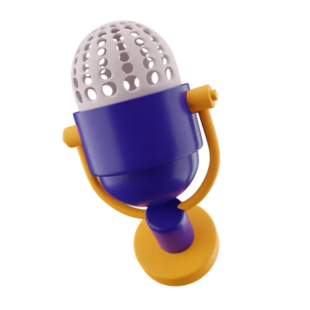 Microphone à condensateur  3D Icon