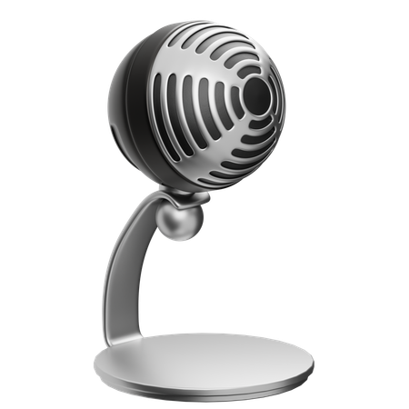 Microphone Condenser  3D Icon