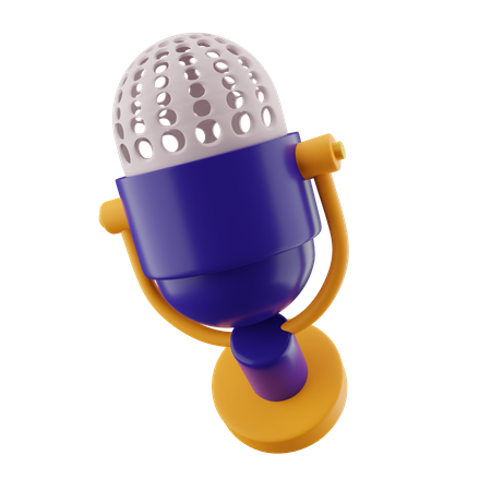 Microphone Condensor  3D Icon