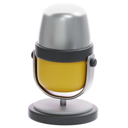 Microphone d'enregistrement  3D Icon