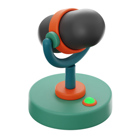 Éditeur de microphones  3D Illustration