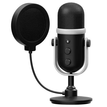 Microphone Podcast  3D Icon