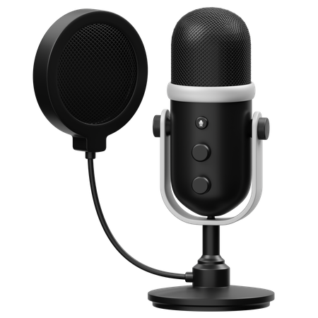Microphone Podcast  3D Icon
