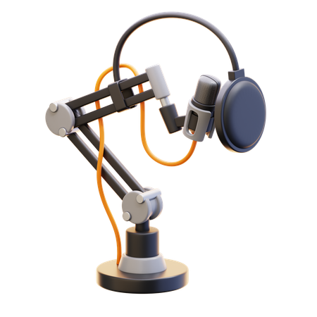 Microphone Stand  3D Icon