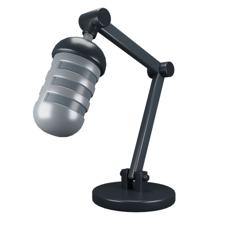 Microphone with Arm Stand  3D Icon