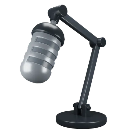 Microphone with Arm Stand  3D Icon