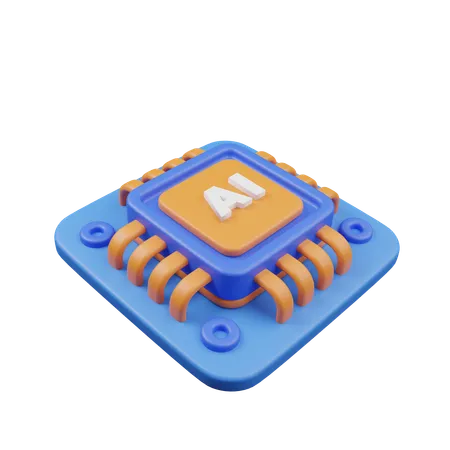 Puce électronique  3D Icon