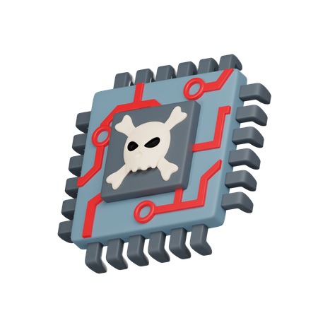 Virus de la micropuce  3D Icon