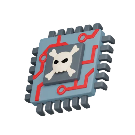 Virus de la micropuce  3D Icon