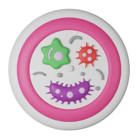 Microrganismo  3D Icon