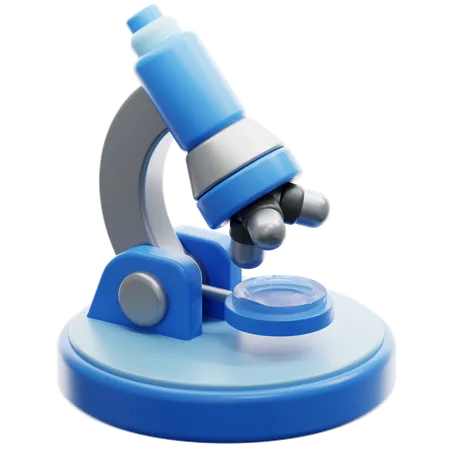 Microscope  3D Icon