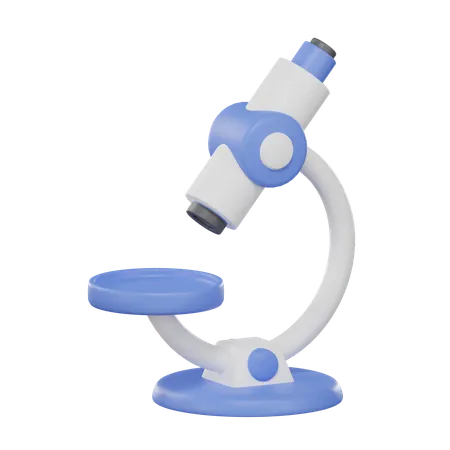 3 D Microscope Pharmaceutical Science And Education Concept 3D Icon