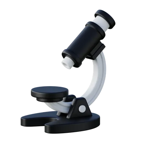 Microscope 3 D Icon With Simple And Minimalist Design For Education And Learning Or Even App Website And Game 3D Icon