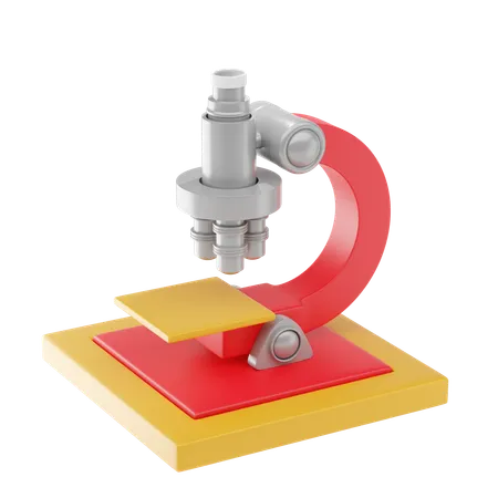 Microscope 3 D Icon And Illustration 3D Icon