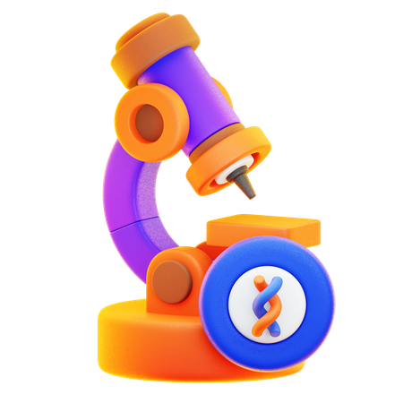 Microscope  3D Icon