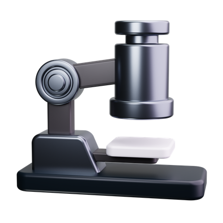 Microscope  3D Icon