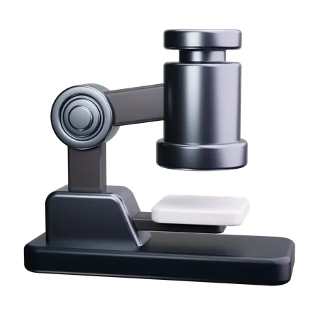 Microscope  3D Icon