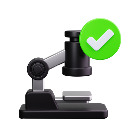 Microscope  3D Icon