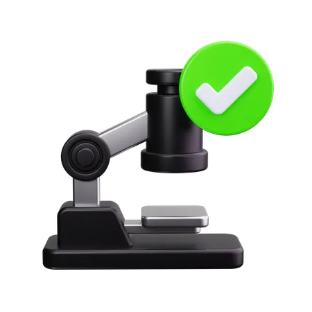 Microscope  3D Icon