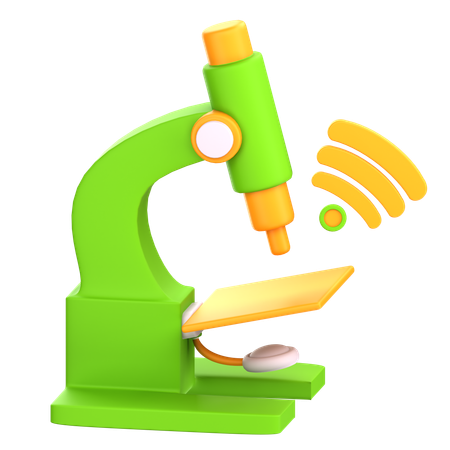 Microscope  3D Icon