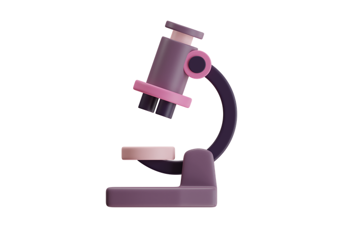 Microscope  3D Icon