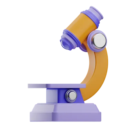 Microscope  3D Icon