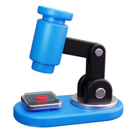 Microscope  3D Icon