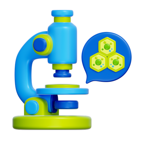 현미경  3D Icon