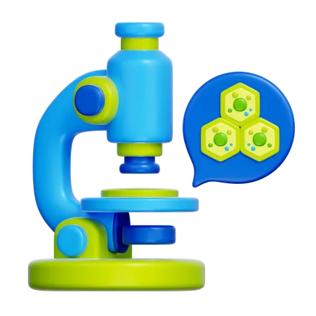 현미경  3D Icon
